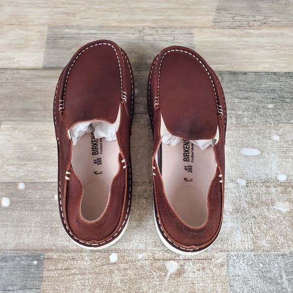 Birkenstock Duma Loafers Mens‎ 8 Womens 10 Mid Brown Suede Slip On Shoes main image 4